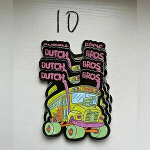 Dutch bros sticker school bus